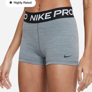 SMALL NIKE 3” Shorts Grey/Neon Green